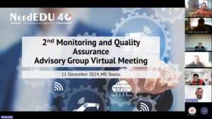 2nd Monitoring Quality Assurance (MQA) Virtual Meeting – Ensuring Excellence and Progress in NEEDEDU4.0 Implementation